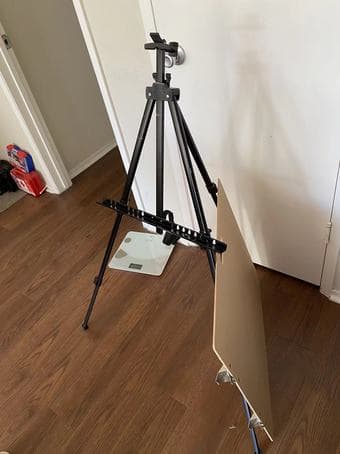 Portable Easel Stand and art advantage Sketch Tote Board 23x26 2