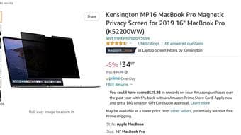 Kensington Magnetic Privacy Screen for 2019 16" MacBook 3