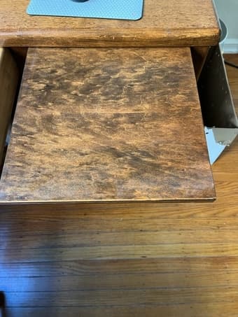 Vintage Desk with Drawers 3