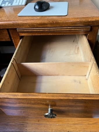 Vintage Desk with Drawers 4