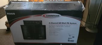 4-Channel 60 Watt PA System - Harbinget HA60 1