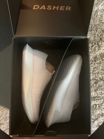 Brand new Allbirds white tree dashers limited edition, mens 10 1