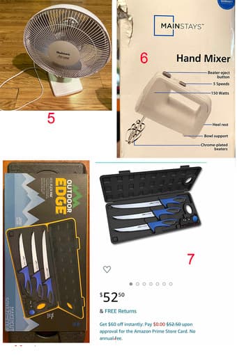 move sale-heater, fan, hair drier, electric iron, new knives, tent... 2