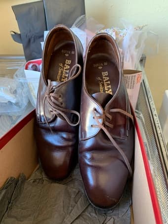 Bally shoes , all leather men s size 6 2