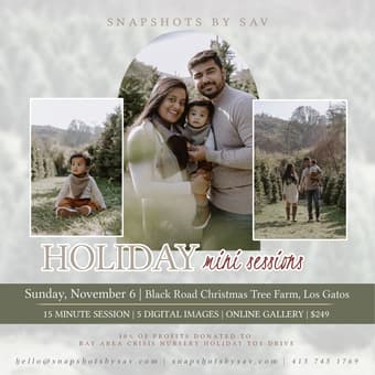 Cactus Garden (10/22) & Christmas Tree Farm (11/6) Mini Sessions 1