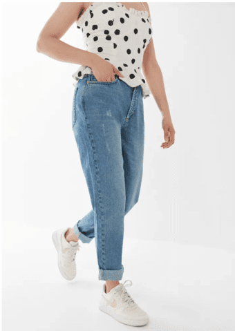 Nearly New BDG Urban Outfitter Size 27 Petite Lightwash Mom Jeans 1