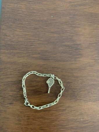 Gold charm bracelet 1