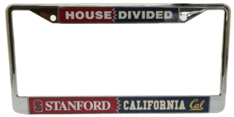 Cal/Stanford "House Divided" License Plate Frame 1
