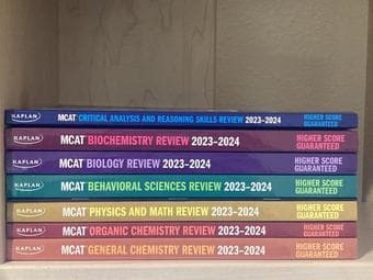 MCAT 7 BOOK SET LIKE NEW KAPLAN 2023-2024 1