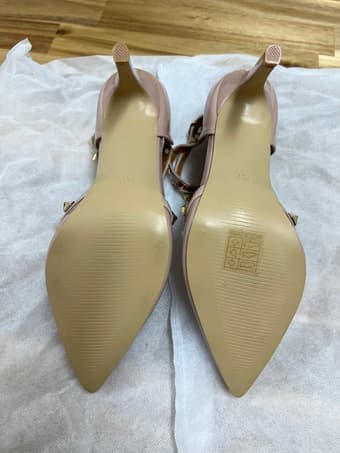 NEW Classy Spiked Decor Valentino Style Heels 3