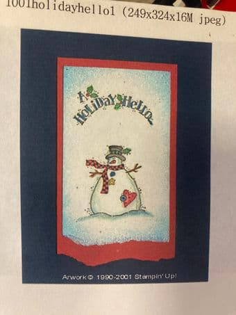 Stamp supplies for handmade cards (Stampin' Up) 1