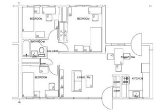 Subletting a room in a 3-bed/1-bath lowrise apartment in EV 1
