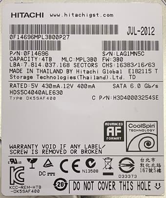 4 TB and 1 TB hard drives 3