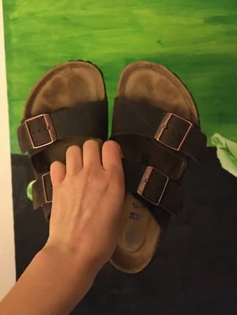 Size 38 Birkenstocks in Green Condition- only wrong size for me! 1