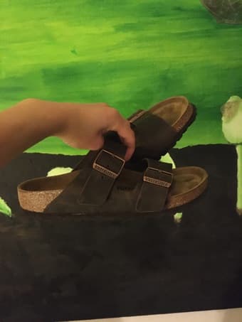 Size 38 Birkenstocks in Green Condition- only wrong size for me! 2