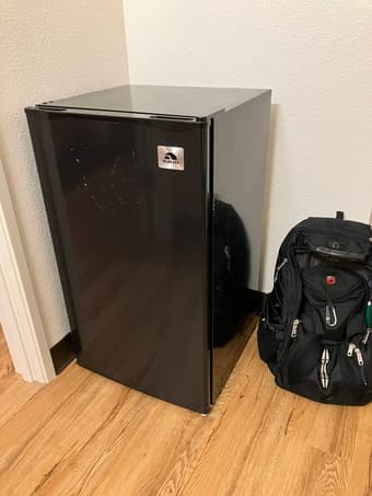 Minifridge with freezer compartment, black 1