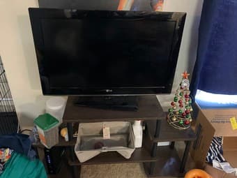 TV and stand 1
