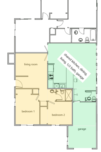 Palo Alto 1/2 house for rent 1