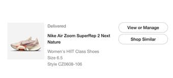 Nike Air Zoom SuperRep 2 Sneaker. Size 6.5 2