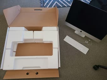 Apple 27" iMac Intel Core i7 (3.8GHz) 8GB - 1TB SSD Used/cracked scrn 1