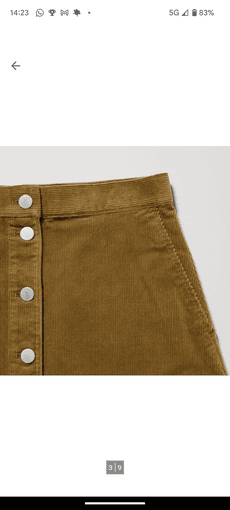 New Uniqlo brown mini skirt (with tags), size 8 2