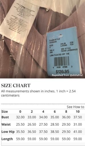 David's Bridal Lavender Haze bridesmaid dress 1