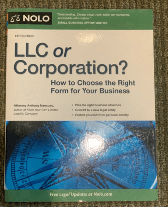 LLC or Corporation - Book 1