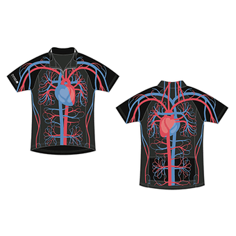 Stanford blood center anatomical heart cycling jersey 1