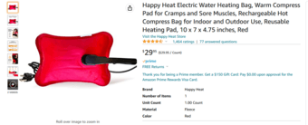 Electric Water Heating Bag For Sale 1