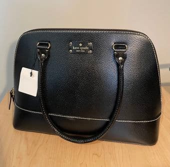 Brand new KATE SPADE black leather bag 1