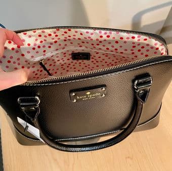Brand new KATE SPADE black leather bag 2