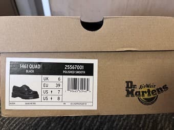 Selling Dr. Marten 1461 Quad Blacks Size 8 3