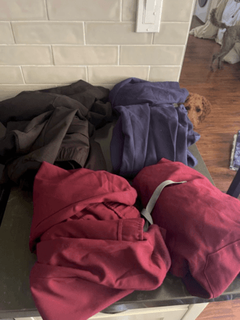 Medical Scrubs (Figs) - Red, Blue, and Black 1