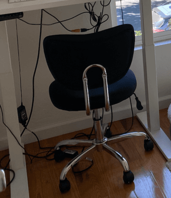 $110 for office chair, monitor, and laptop stand combo! 1