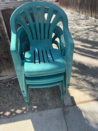 Green chairs- curb alert 1