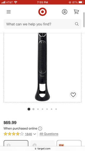 Tower Fan (8 Speed) 2