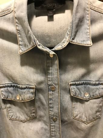 Ladies Topshop denim shirt 1