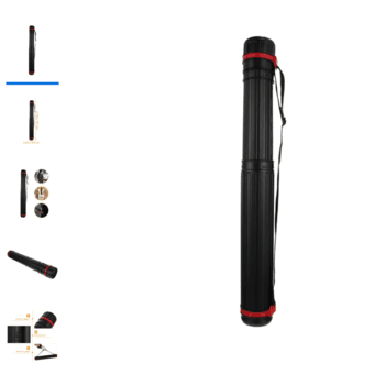 Poster or canvas tube and new 20 fine paint brush set with case 1