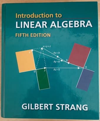 Book - Introduction to Linear Algebra by Gilbert Strang 5th ed. 1