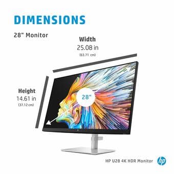 HP U28 4K HDR - Computer Monitor 1