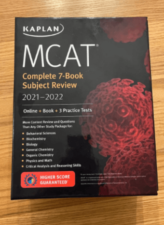 Kaplan MCAT 7 book set + Quicksheets, completely unused 2022 2