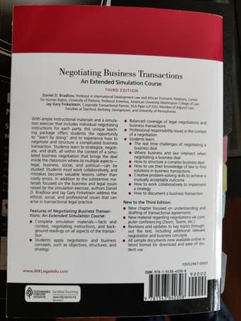 International Business Negotiations and Foundations of Corporate Law 3