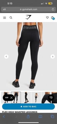 GYMSHARK FLEX HIGH WAISTED LEGGINGS *BRAND NEW* (SIZE XS) 5 PAIRS 2