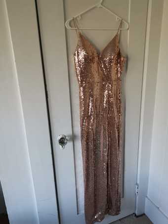 Long Golden Dress Size Small 1