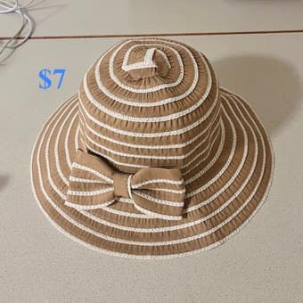 knit cardigan $15 || sport jacket $15 || straw hat $7 || pink bag $20 3