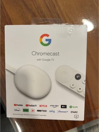 Chromecast with Google TV 4K, brand new 1