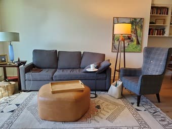 Private bed+bath available in sunny downtown unit 2