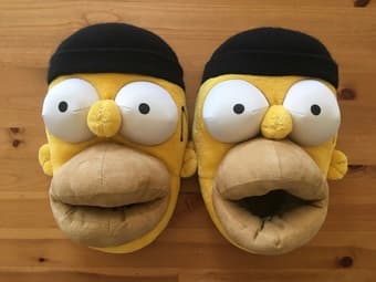 Homer Simpson Collectable Cozy Slippers 1