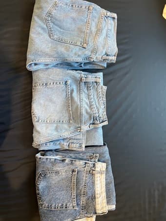 Women's Wide Leg/Straight Jeans (Size 27/28 waist) 1