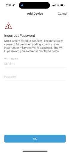 How to connect Blink Camera to Stanford Wifi? 2